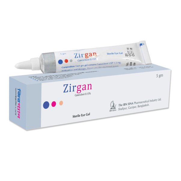 zirgan 0.15% eye gel