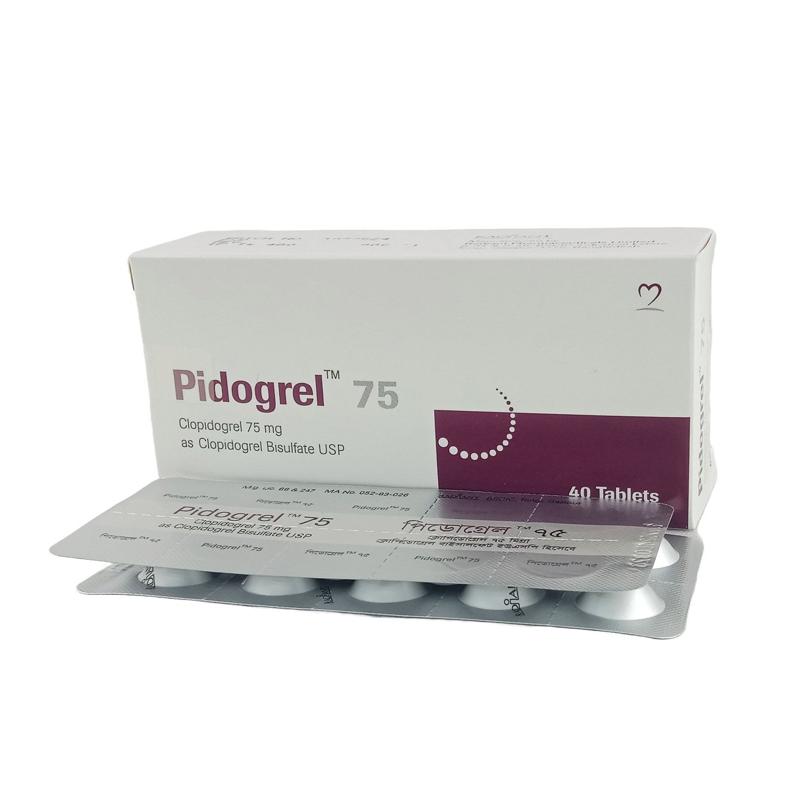 Pidogrel Fc tab75gm - https://upokar24.com
