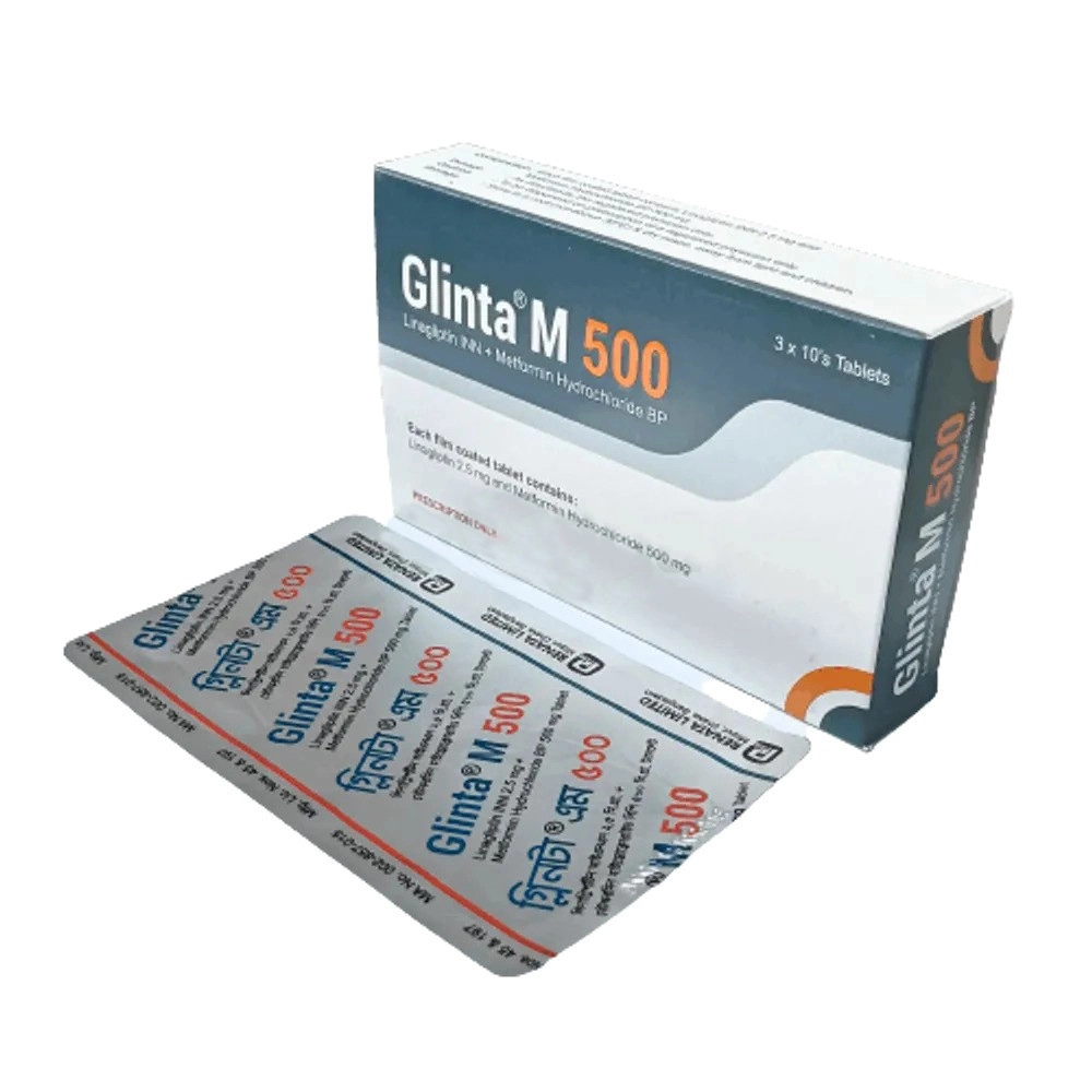 Glinta-M 500mg TAB 108 - https://upokar24.com