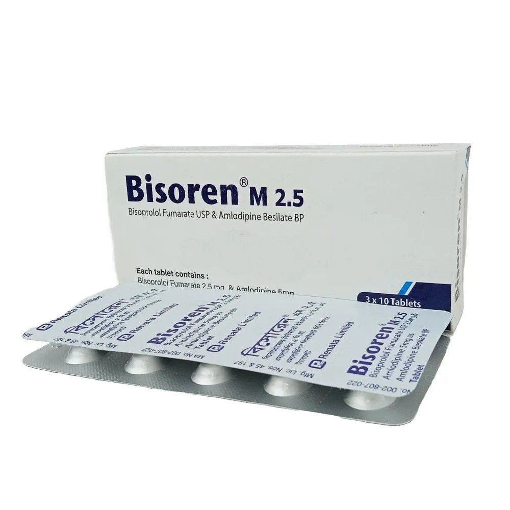Bisoren-M 2.5mg TAB - https://upokar24.com