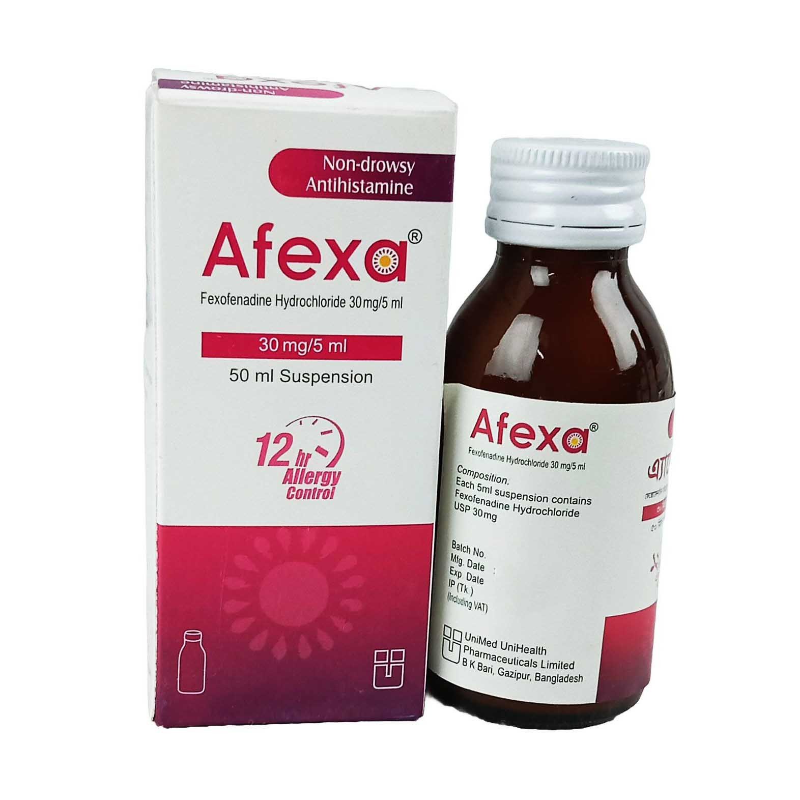 Afexa 30mg/5ml suspension - https://upokar24.com