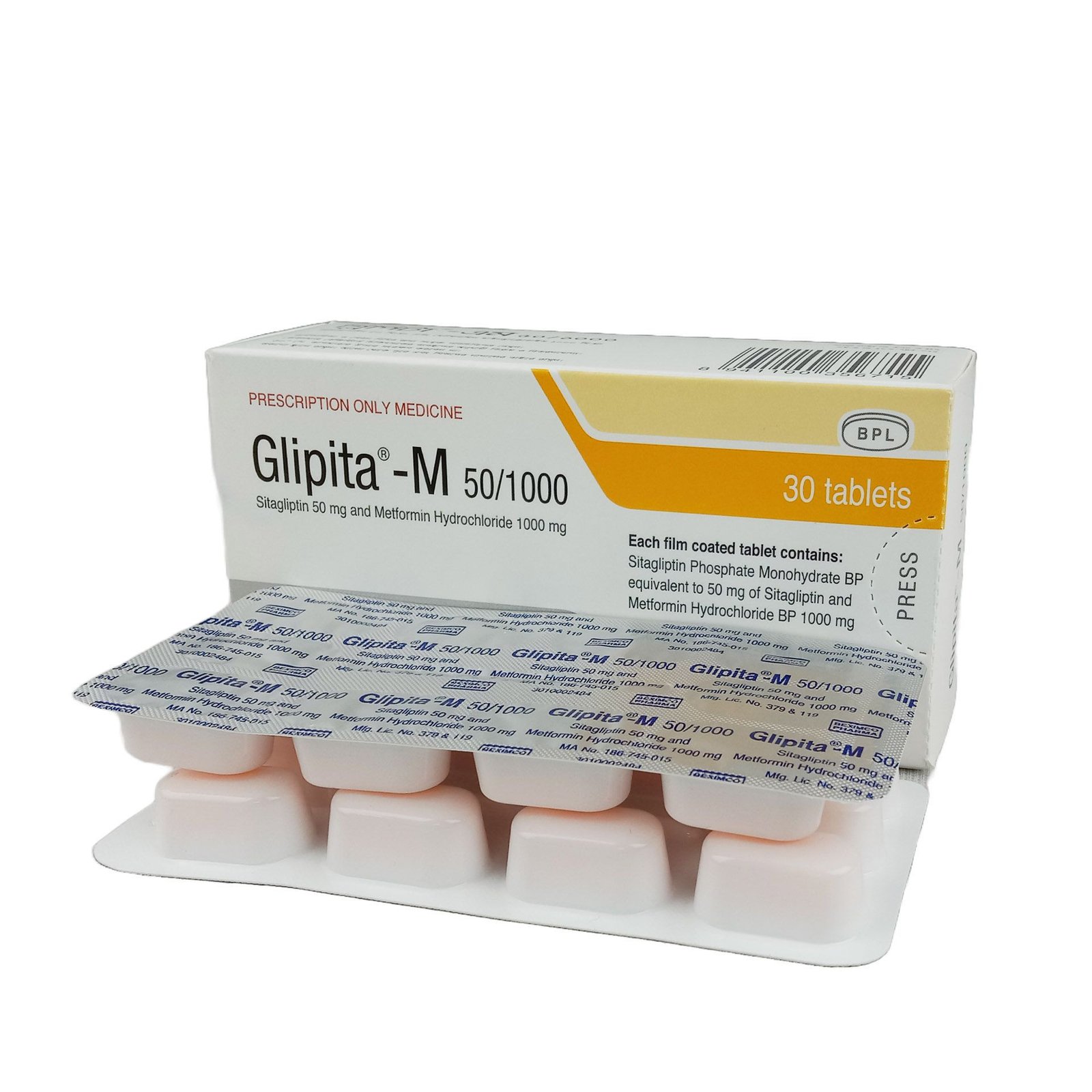 Glipita M 50/1000 tab - https://upokar24.com