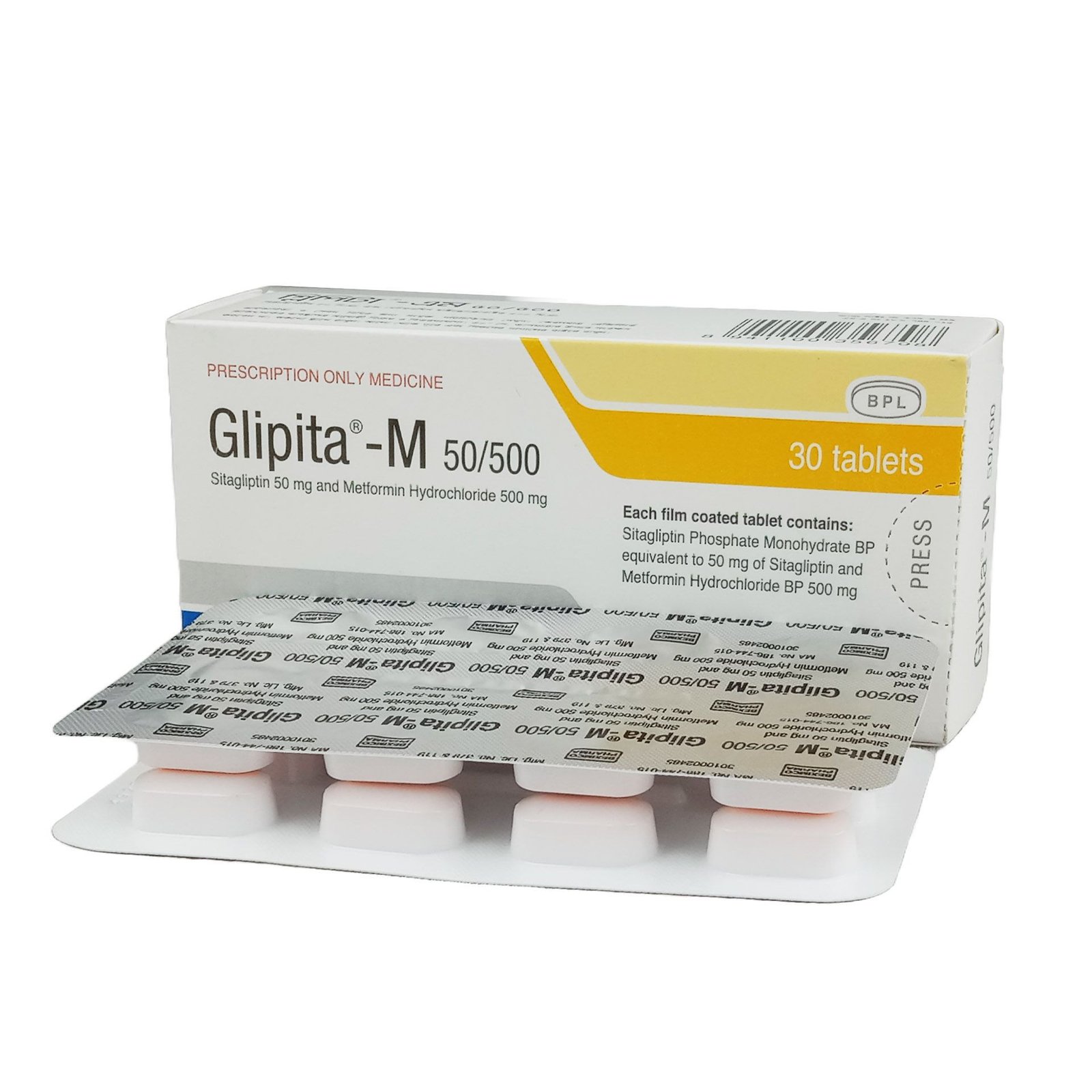 Glipita M 50/500 tab - https://upokar24.com