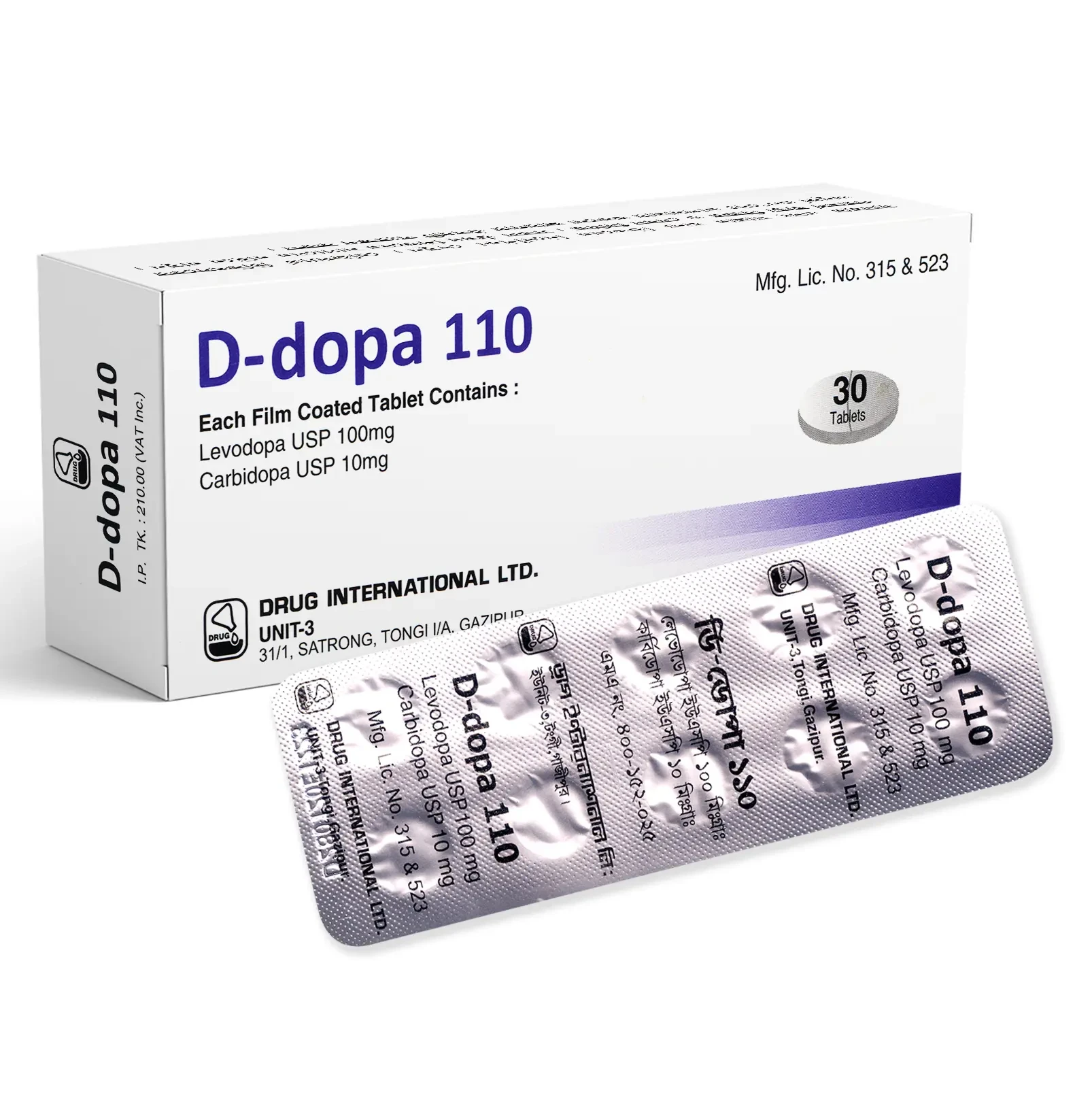 D Dopa 110mg tab - https://upokar24.com