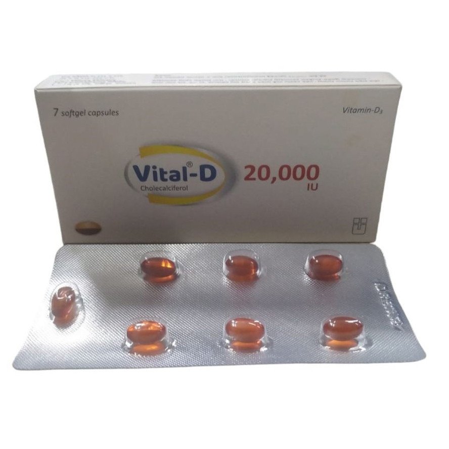 Vital-D 20000 IU Softgel Capsule - https://upokar24.com