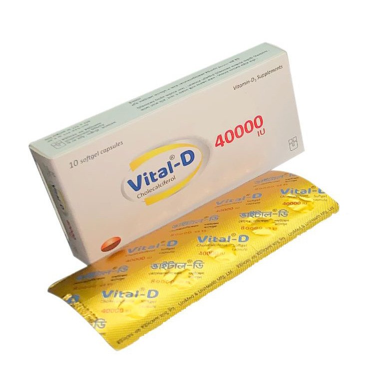 Vital-D 40000 IU Softgel Capsule - https://upokar24.com