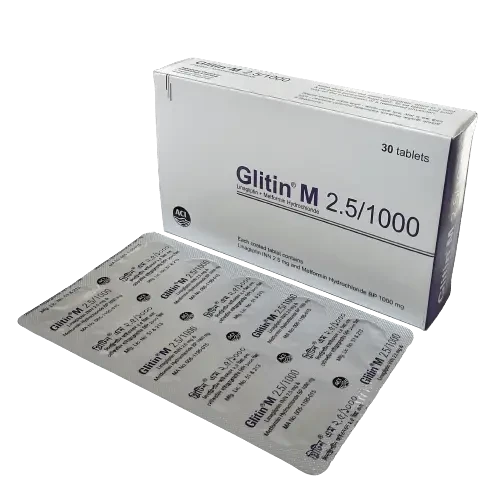 Glitin M 2.5/1000 tab - https://upokar24.com