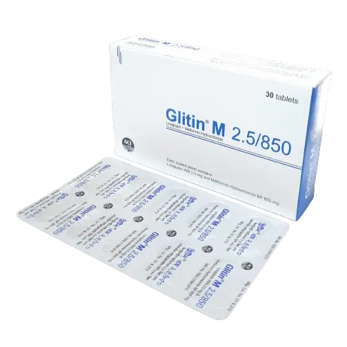 Glitin M 2.5/850mg tab - https://upokar24.com