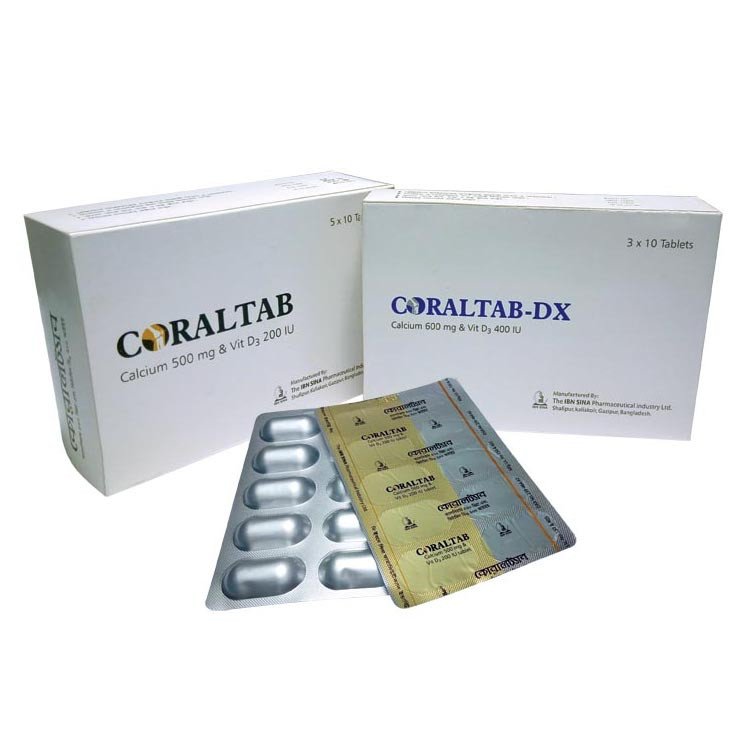 Coraltab D 600mg tab - https://upokar24.com