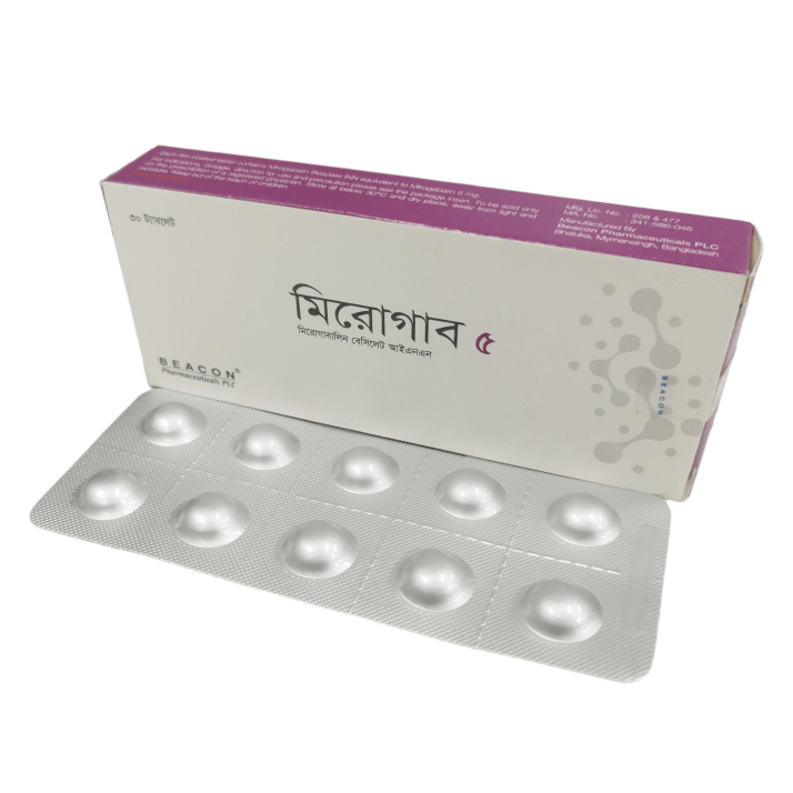 MIrogab 5mg tab - https://upokar24.com