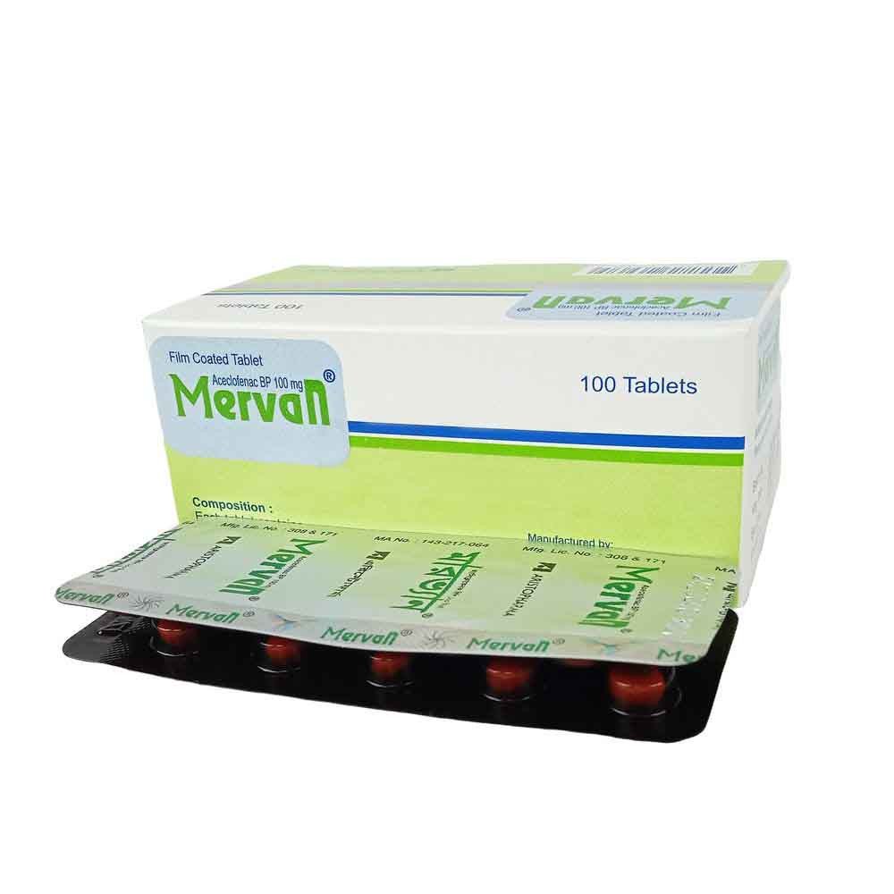 Mervan 100mg tab - https://upokar24.com
