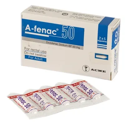 Afenac 50mg Suppository - https://upokar24.com