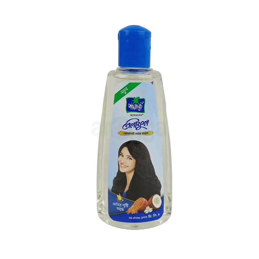 Parachute Hair Oil Advansed Beliphool(100ml) বেলিফুল কোকোনাট প্যারাসুট চুলের তেল - https://upokar24.com