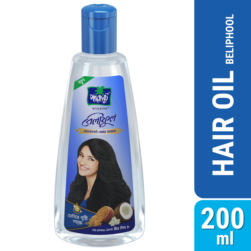 Parachute Hair Oil Advansed Beliphool(200ml) বেলিফুল কোকোনাট প্যারাসুট চুলের তেল - https://upokar24.com