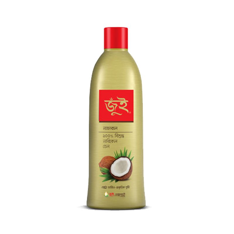Jui Pure coconut oil 350ml(জুঁই ন্যাচারাল বিশুদ্ধ নারিকেল) - https://upokar24.com