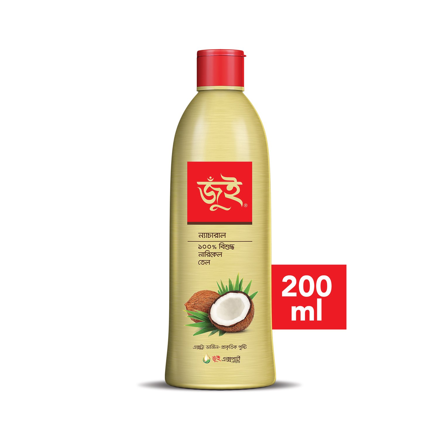Jui Pure coconut oil 200ml (জুঁই ন্যাচারাল বিশুদ্ধ নারিকেল) - https://upokar24.com