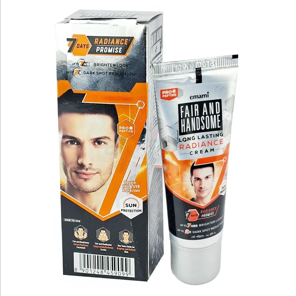 Emami Fair & Handsome Long-Lasting Radiance Fairness Cream 30gm (India) - https://upokar24.com