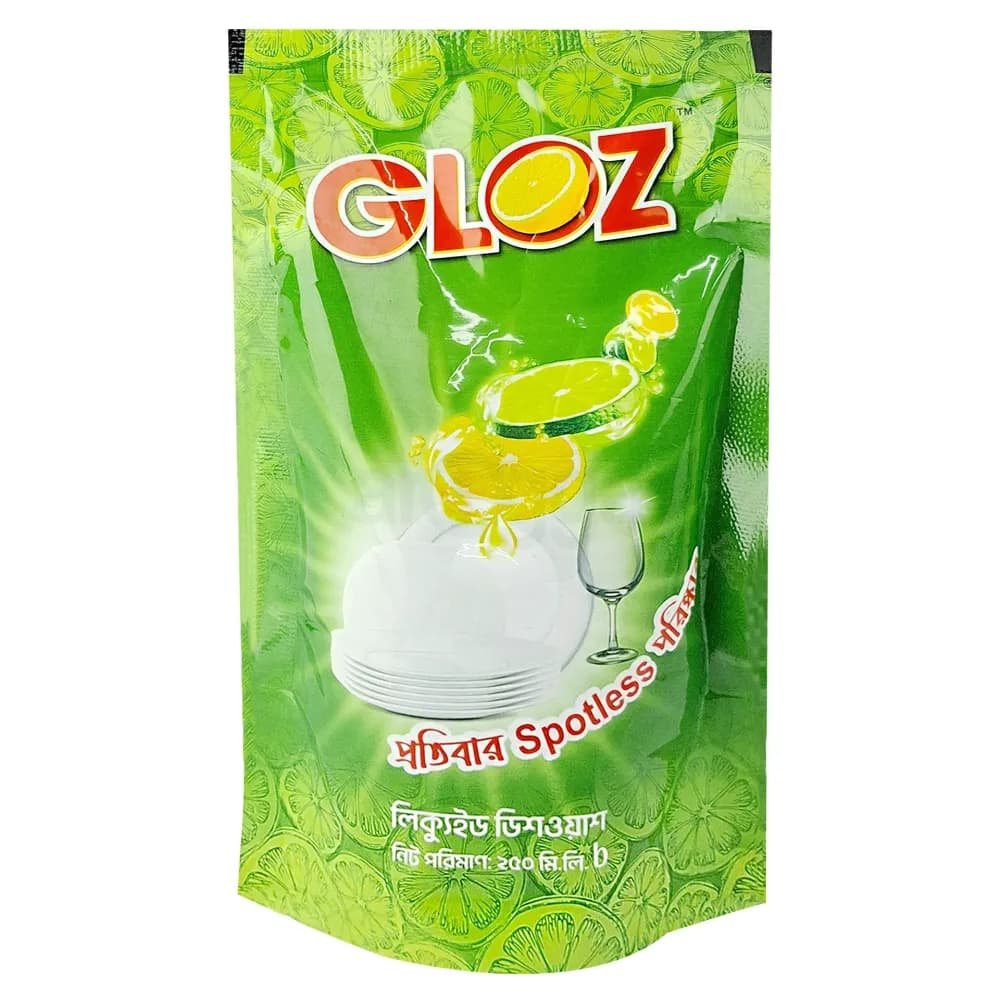 Gloz (গ্লজ লিক্যুইড ডিশওয়াশ)২৫০ মি.লি) - https://upokar24.com