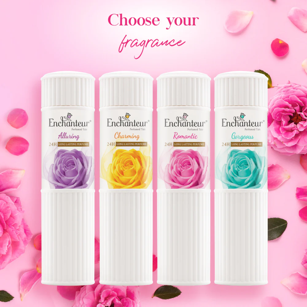 Enchanteur Romantic Perfumed Talc, 125 gm - https://upokar24.com