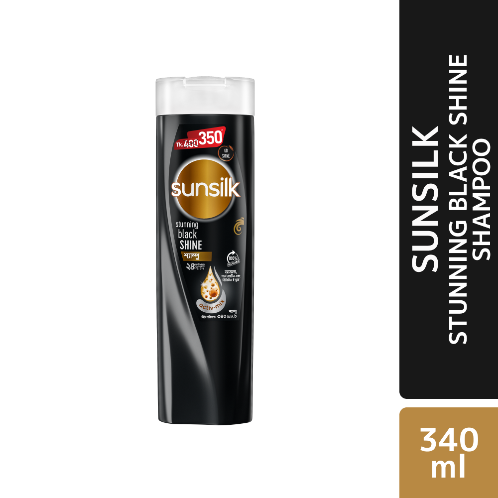 Sunsilk Shampoo Stunning Black Shine 340ml - https://upokar24.com