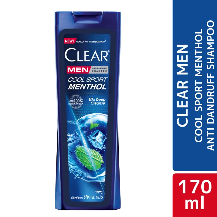 Clear Men Shampoo Cool Sport Menthol Anti Dandruff 170ml - https://upokar24.com