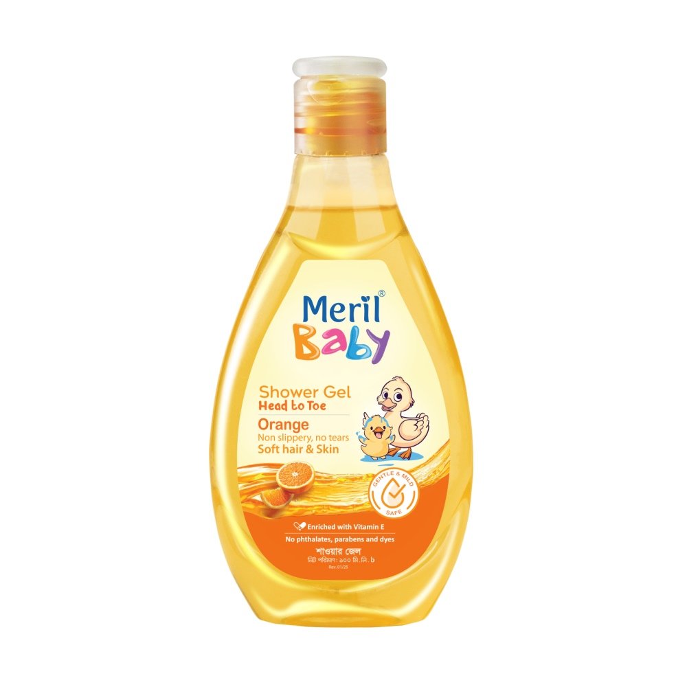 Meril Baby Shower Gel Orange 100ml - https://upokar24.com