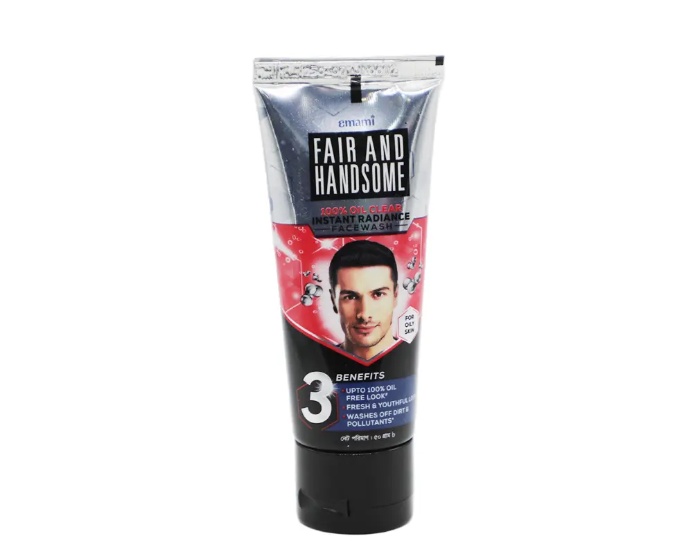 Emami Fair And Handsome 100% Oil Clear Face Wash 50gm - https://upokar24.com