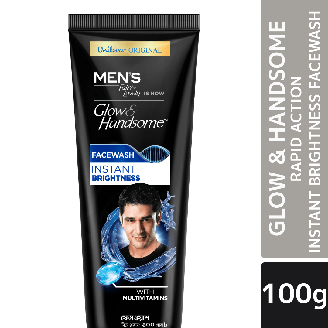 Glow & Handsome Facewash Rapid Action Instant Brightness 100g - https://upokar24.com