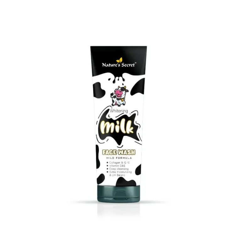 Nature Secret Whitening Milk Face Wash 100ml - https://upokar24.com