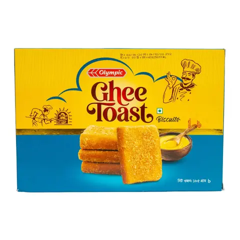 Olympic Ghee Toast Biscuits 185g ( ঘি টোস্ট ১৮৫ গ্রাম ) - https://upokar24.com