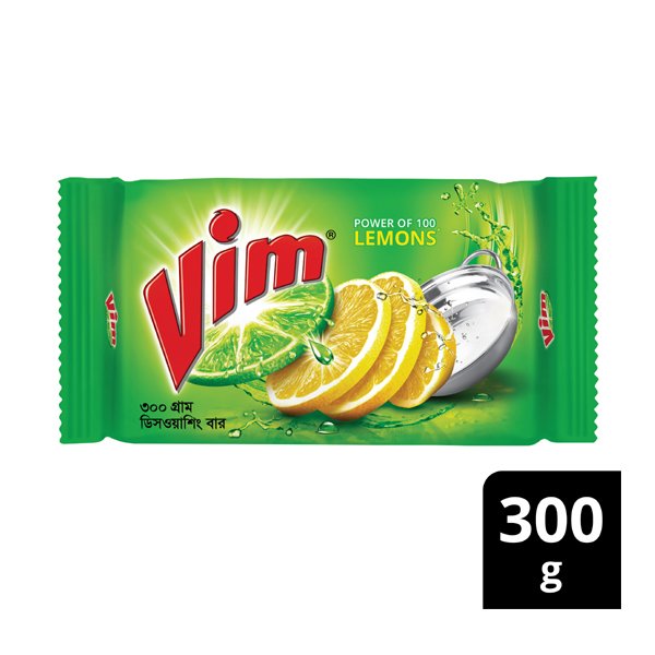 Vim 300 gm  ডিশওয়াশ বার অল্প সময়ের পরিষ্কার - https://upokar24.com