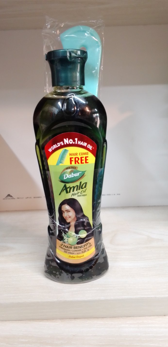 Dabur Amla  hair oil free hair comb(আমলা চুলের তেল) - https://upokar24.com