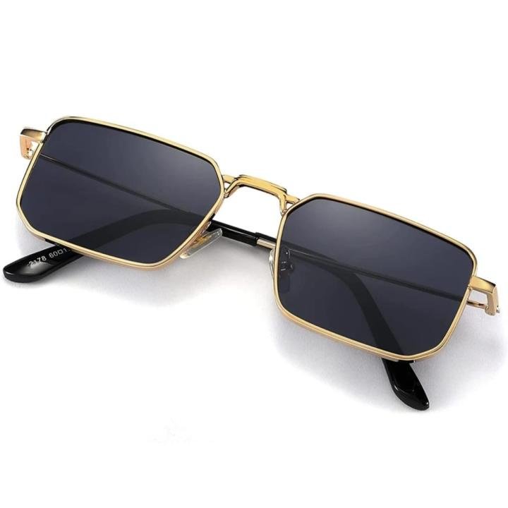 Smart Metallic Body Square Sunglasses for Men (Multicolour) - https://upokar24.com