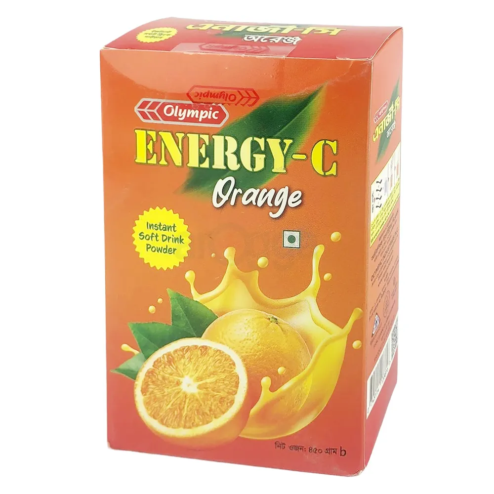 Olympic Energy-C Orange Flavor Soft Drink Powder  অলিম্পিক এনার্জী-সি অরেঞ্জ ৪৫০ গ্রাম - https://upokar24.com